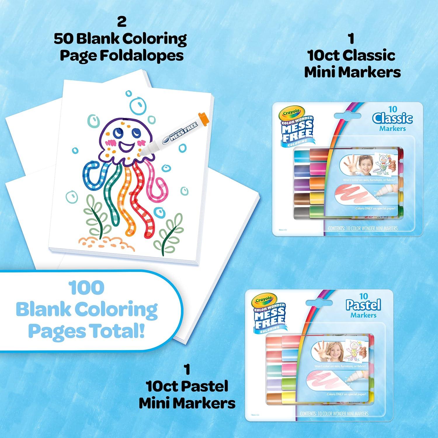 imageCrayola Color Wonder Gabbys Dollhouse Activity Kit Mess Free Coloring Set for Toddlers Travel Activities Toddler Toys Gifts for Girls ampamp BoysColoring Kit