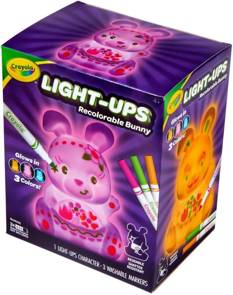 imageCrayola LightUps  Easter Bunny Light Up Toy Bunny Reusable Coloring Toy Easter Decor Easter Crafts ampamp Basket Stuffers Bunny Toy for Kids 4Bunny
