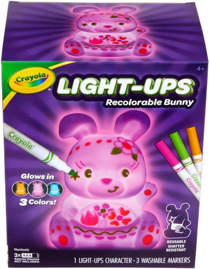 imageCrayola LightUps  Easter Bunny Light Up Toy Bunny Reusable Coloring Toy Easter Decor Easter Crafts ampamp Basket Stuffers Bunny Toy for Kids 4Bunny