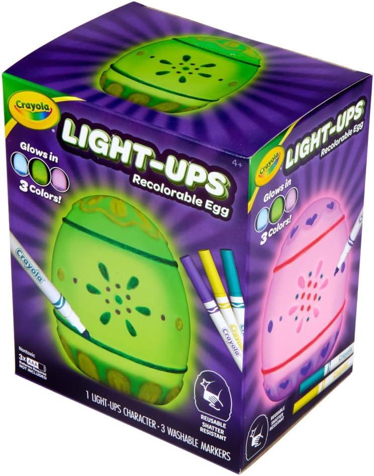imageCrayola LightUps  Easter Bunny Light Up Toy Bunny Reusable Coloring Toy Easter Decor Easter Crafts ampamp Basket Stuffers Bunny Toy for Kids 4Egg
