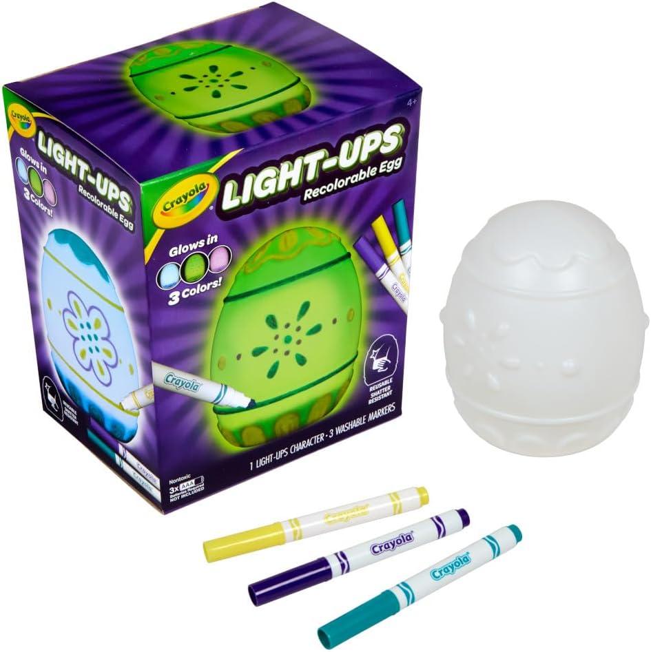 imageCrayola LightUps  Easter Bunny Light Up Toy Bunny Reusable Coloring Toy Easter Decor Easter Crafts ampamp Basket Stuffers Bunny Toy for Kids 4Egg