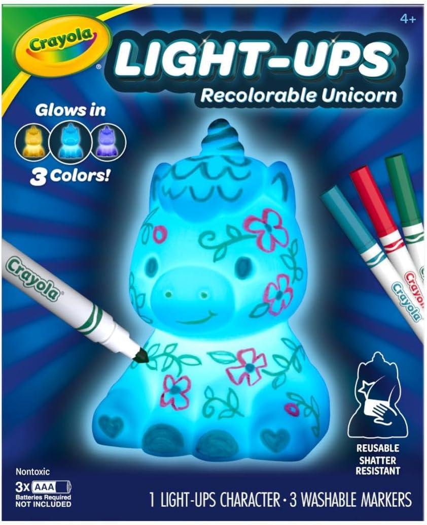 imageCrayola LightUps  Easter Bunny Light Up Toy Bunny Reusable Coloring Toy Easter Decor Easter Crafts ampamp Basket Stuffers Bunny Toy for Kids 4Unicorn Figure