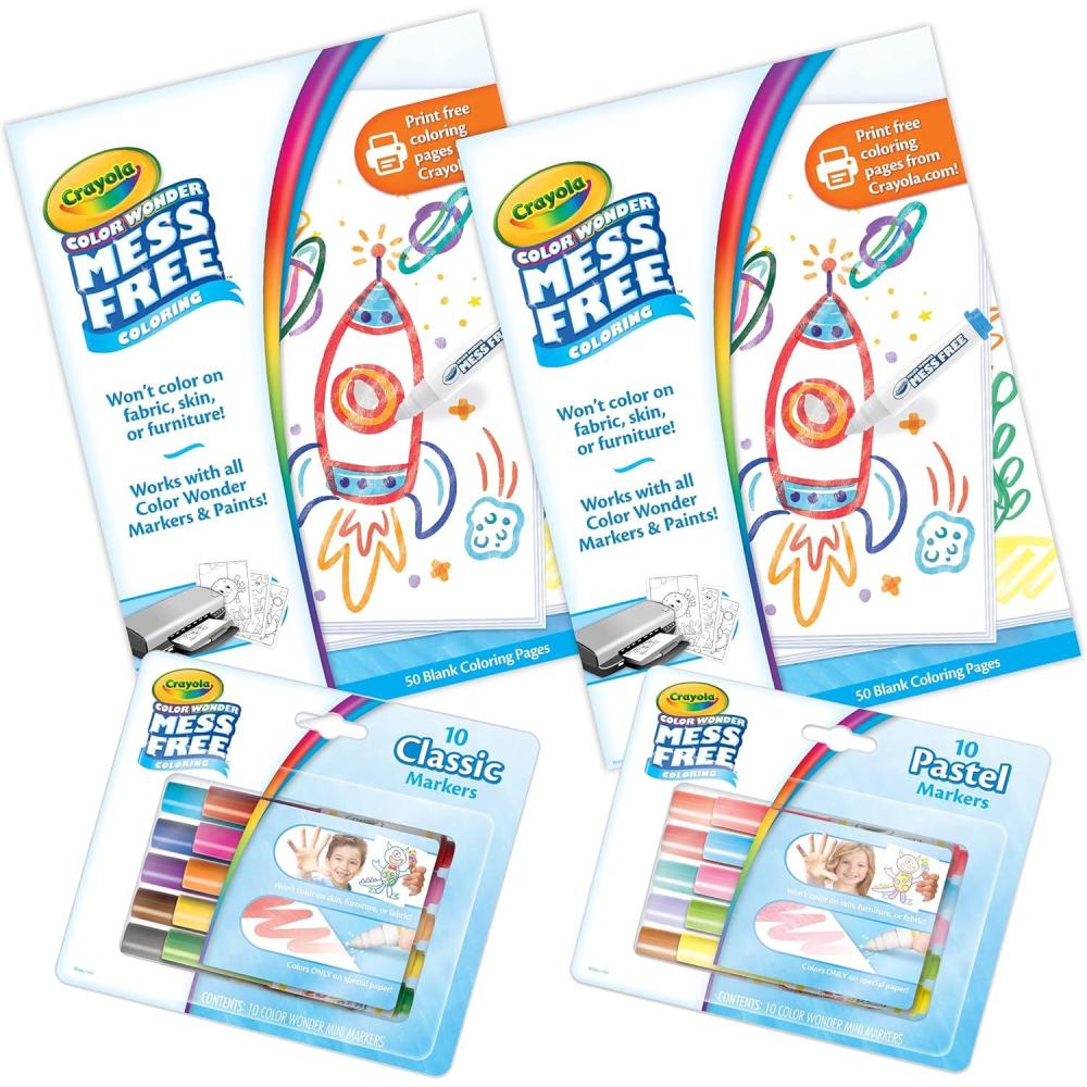 imageCrayola Color Wonder Gabbys Dollhouse Activity Kit Mess Free Coloring Set for Toddlers Travel Activities Toddler Toys Gifts for Girls ampamp BoysColoring Kit