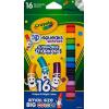 imageCrayola Pip Squeaks Skinnies Washable Marker Set 16ct Mini Markers for Toddlers Thin Coloring Supplies for Kids Toddler Back to School Essentials1 Count Pack of 2