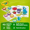 imageCrayola Spill Proof Paint Set 8ct Washable Toddler Paint Kit Includes Brushes Pots Activity Pages Toddler Gift Ages 3Spill Proof Paint