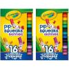 imageCrayola Pip Squeaks Skinnies Washable Marker Set 16ct Mini Markers for Toddlers Thin Coloring Supplies for Kids Toddler Back to School Essentials1 Count Pack of 2