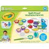 imageCrayola Spill Proof Paint Set 8ct Washable Toddler Paint Kit Includes Brushes Pots Activity Pages Toddler Gift Ages 3Spill Proof Paint