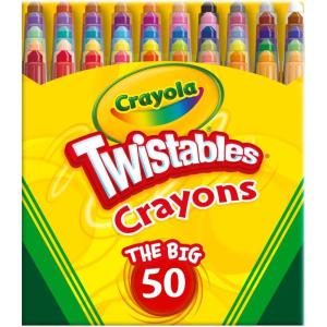 imageCrayola Mini Twistables Crayons for Kids 50ct Cute School Supplies for Girls ampamp Boys Toddler Crayons for Coloring Books Back to School Gifts for Kids