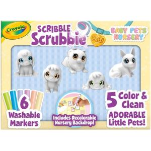 imageCrayola Scribble Scrubbie Pets Spray Boutique Airbrush Art Set for Kids DIY Crafts for Toddlers Kids Toys Gifts for Girls ampamp Boys Ages 3Baby Pets