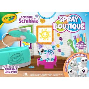 imageCrayola Scribble Scrubbie Pets Spray Boutique Airbrush Art Set for Kids DIY Crafts for Toddlers Kids Toys Gifts for Girls ampamp Boys Ages 3Spray Boutique