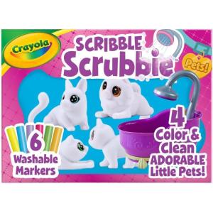 imageCrayola Scribble Scrubbie Pets Spray Boutique Airbrush Art Set for Kids DIY Crafts for Toddlers Kids Toys Gifts for Girls ampamp Boys Ages 3Tub Set