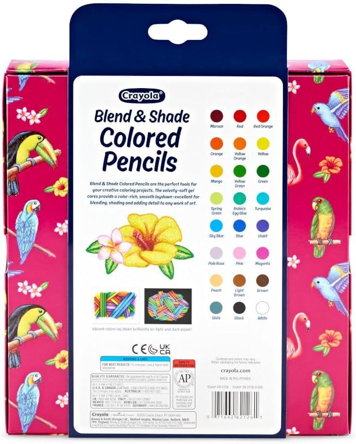 imageCrayola Blend ampamp Shade Colored Pencils Set 24ct Colored Pencils for Adult Coloring Art Supplies for Sketching ampamp Drawing Gifts for Teens
