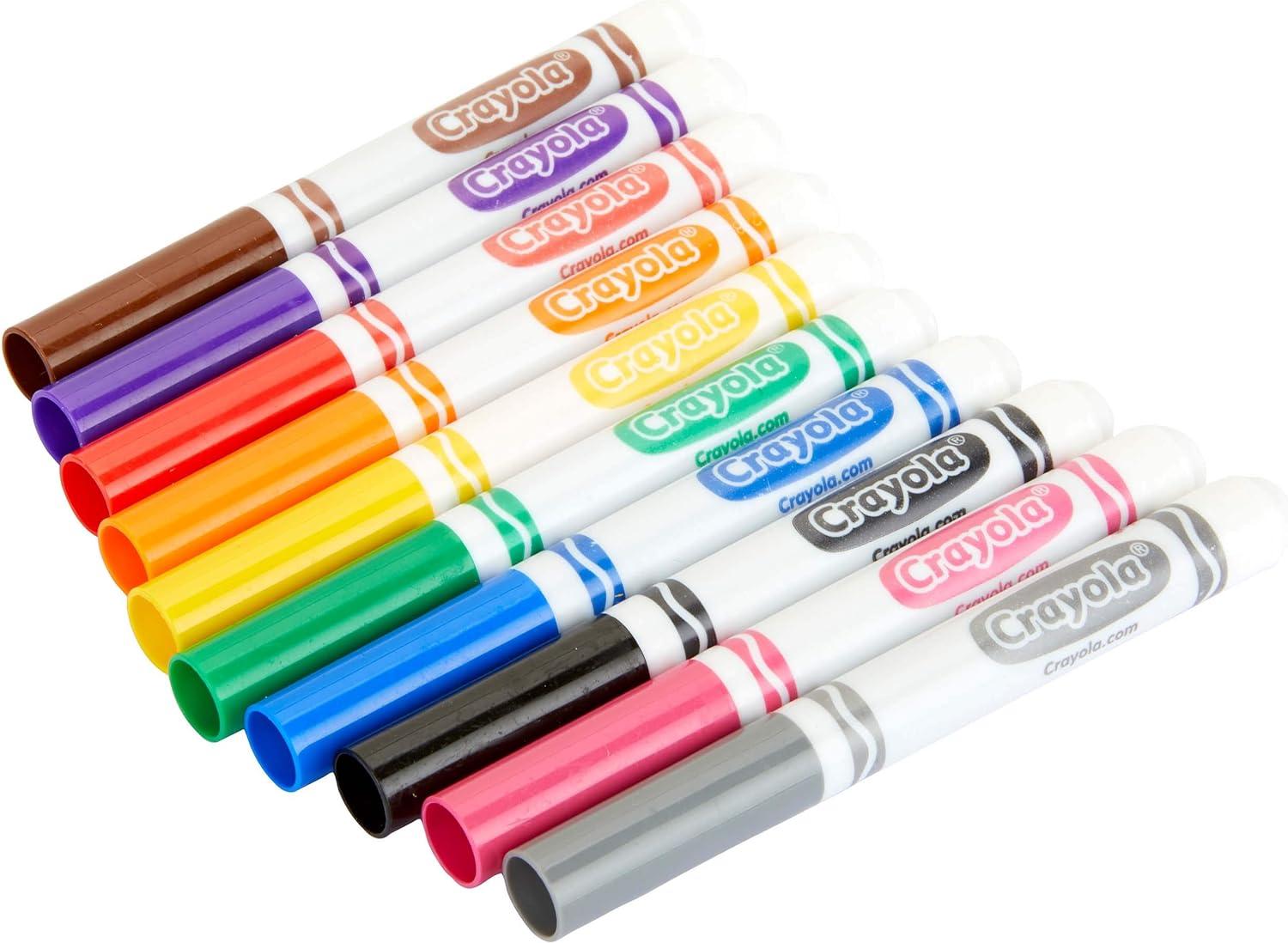imageCrayola Broad Line Markers 12pk Bulk School Coloring Markers for Kids Teacher Classroom Must Haves Back to School Essential Supplies for Preschool ampamp Kindergarten10 Count Pack of 12
