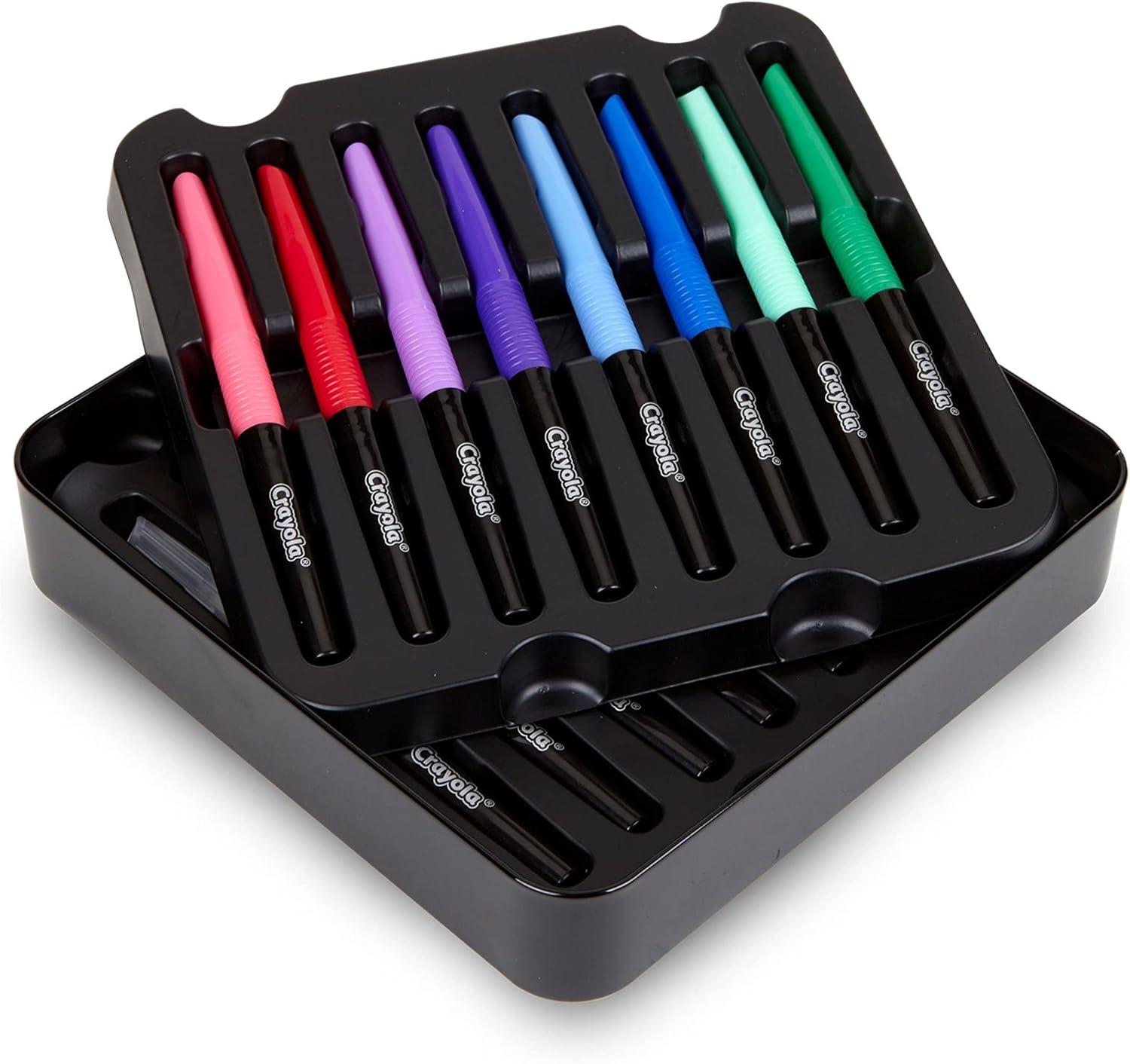 imageCrayola Brush ampamp Detail Dual Tip Marker Set 16 Markers 32 Colors Adult Coloring Markers Gifts for Teens ampamp AdultsBlending Markers