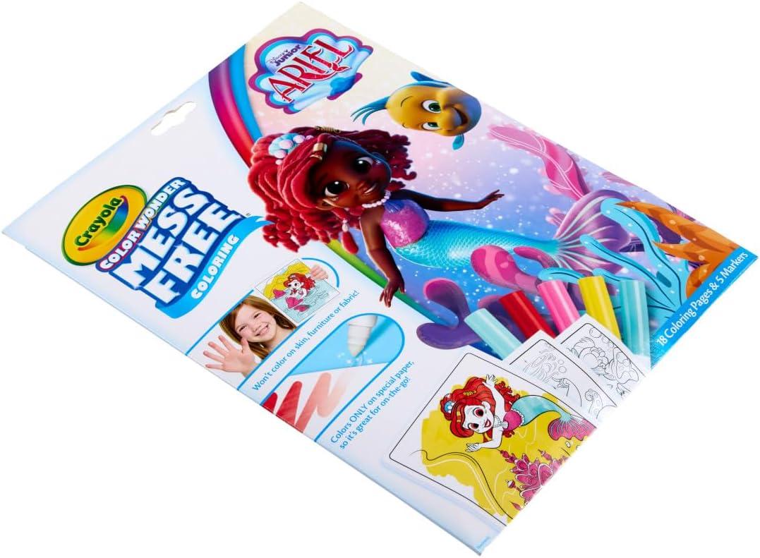 imageCrayola Color Wonder Disney Junior Ariel Mess Free Coloring Pages Gift for Toddlers Travel Activity Disney Coloring Ages 3Ariel