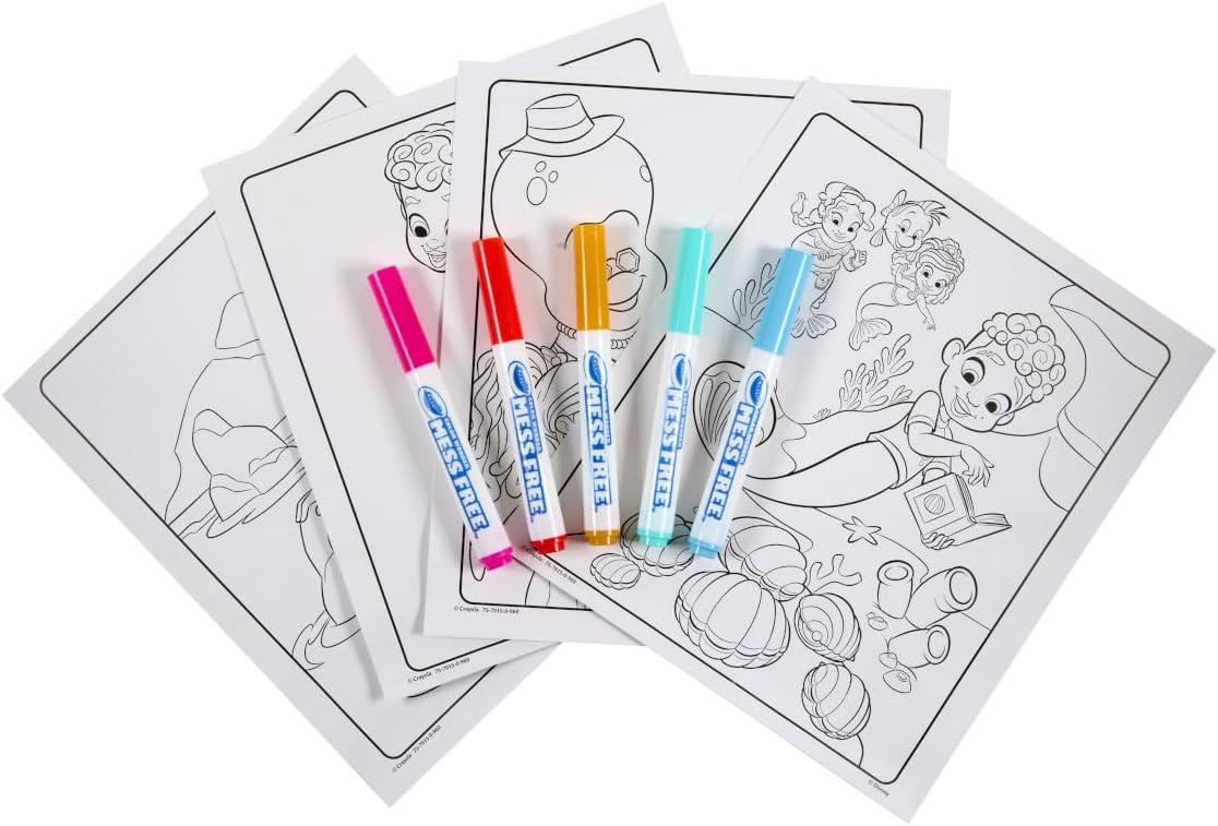 imageCrayola Color Wonder Disney Junior Ariel Mess Free Coloring Pages Gift for Toddlers Travel Activity Disney Coloring Ages 3Ariel
