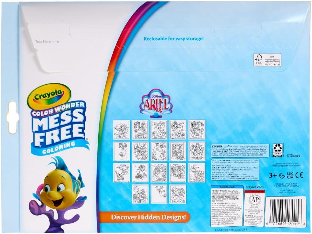 imageCrayola Color Wonder Disney Junior Ariel Mess Free Coloring Pages Gift for Toddlers Travel Activity Disney Coloring Ages 3Ariel