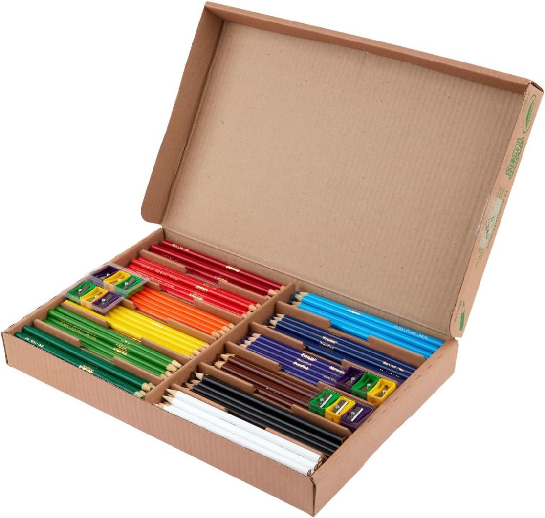 imageCrayola Colored Pencils Classpack 240ct Must Have Classroom Supplies for Teachers Bulk Colored Pencils for School 12 Colors Back to School Essentials