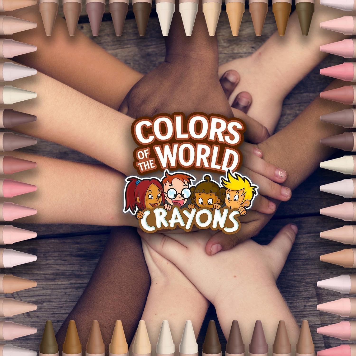 imageCrayola Colors of the World Markers  6 Pack 24ct Bulk Skin Tone Marker Set for Kids Art Marker Classroom Must Have Ages 31 Count Pack of 1