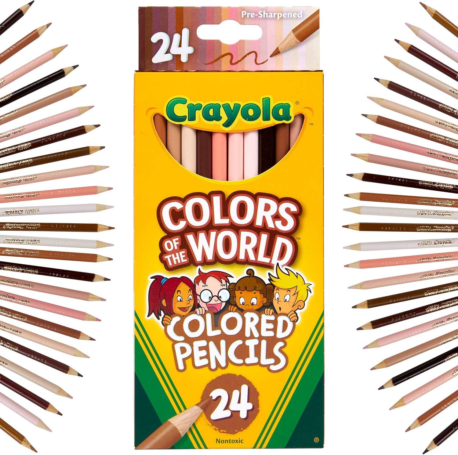 imageCrayola Colors of the World Markers  6 Pack 24ct Bulk Skin Tone Marker Set for Kids Art Marker Classroom Must Have Ages 31 Count Pack of 1
