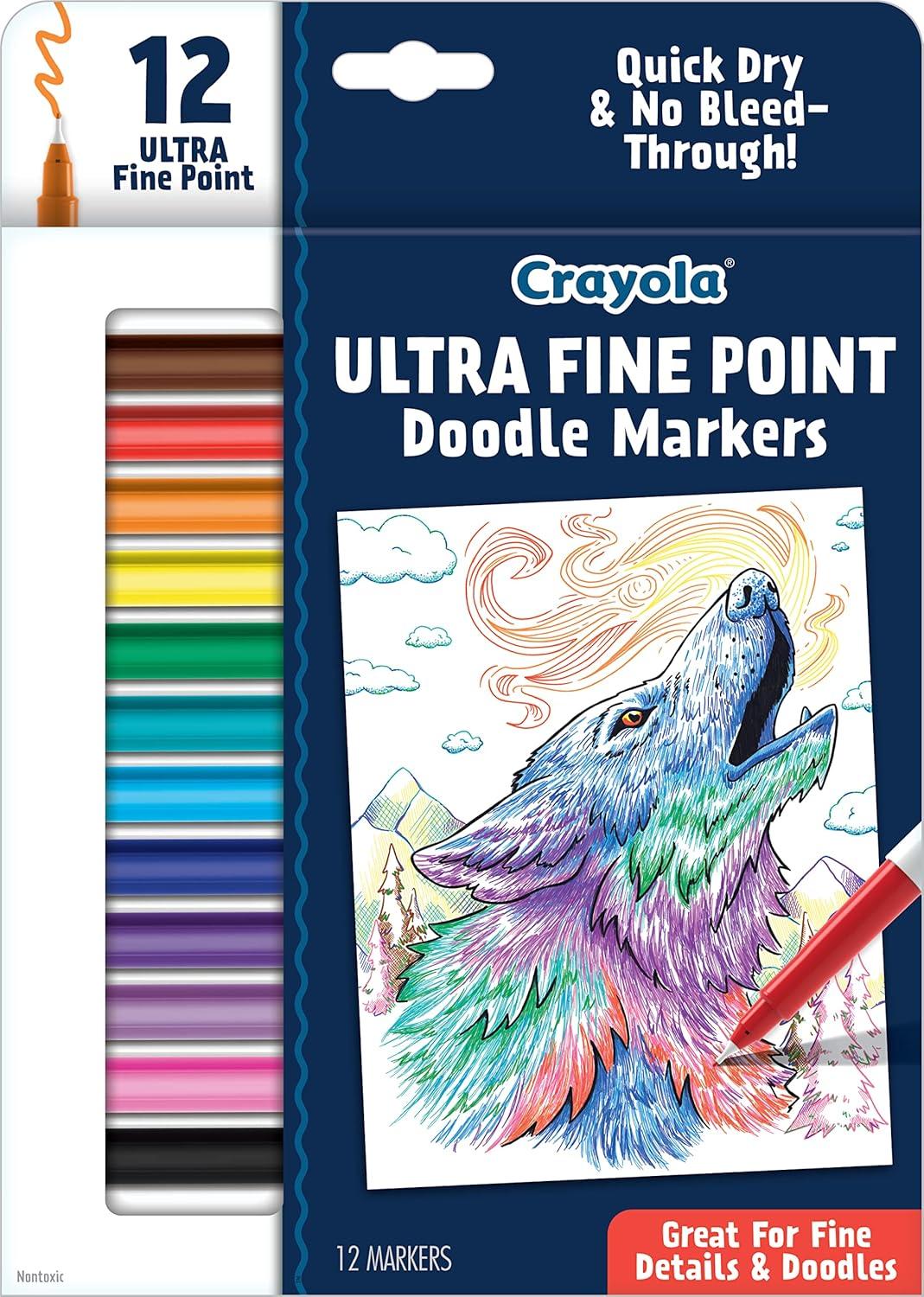imageCrayola Dual Chisel Tip ampamp Brush Markers 12ct Markers for Adults Art Marker Set Coloring Supplies Gifts for Teens ampamp Adults1 Count Pack of 1