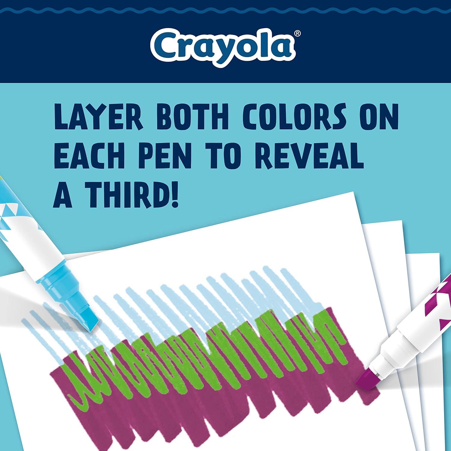 imageCrayola Dual Chisel Tip ampamp Brush Markers 12ct Markers for Adults Art Marker Set Coloring Supplies Gifts for Teens ampamp Adults1 Count Pack of 1