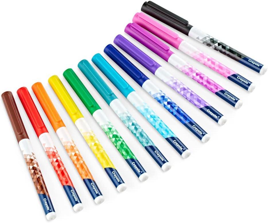 imageCrayola Dual Chisel Tip ampamp Brush Markers 12ct Markers for Adults Art Marker Set Coloring Supplies Gifts for Teens ampamp Adults1 Count Pack of 1