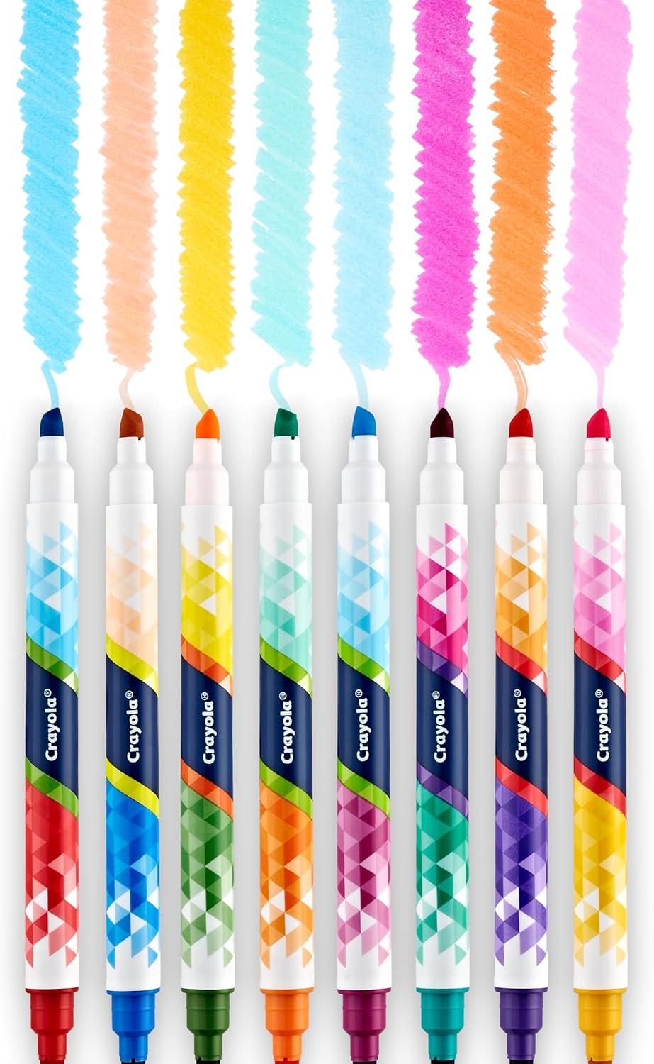 imageCrayola Dual Chisel Tip ampamp Brush Markers 12ct Markers for Adults Art Marker Set Coloring Supplies Gifts for Teens ampamp Adults1 Count Pack of 1