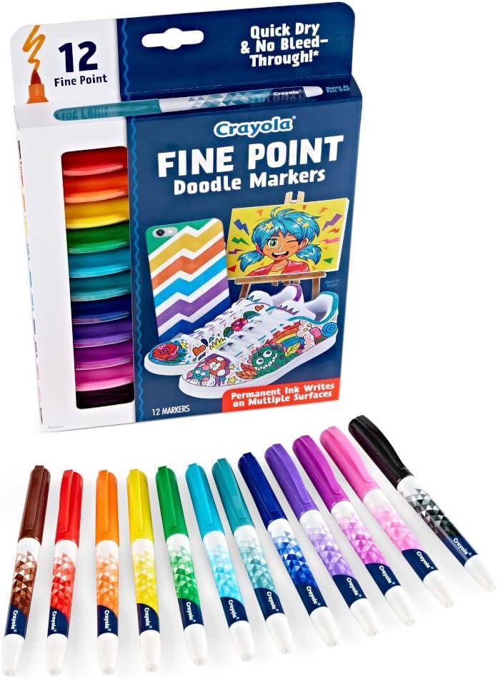 imageCrayola Dual Chisel Tip ampamp Brush Markers 12ct Markers for Adults Art Marker Set Coloring Supplies Gifts for Teens ampamp Adults1 Count Pack of 1