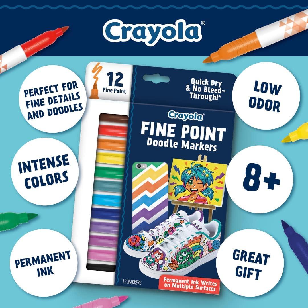 imageCrayola Dual Chisel Tip ampamp Brush Markers 12ct Markers for Adults Art Marker Set Coloring Supplies Gifts for Teens ampamp Adults1 Count Pack of 1