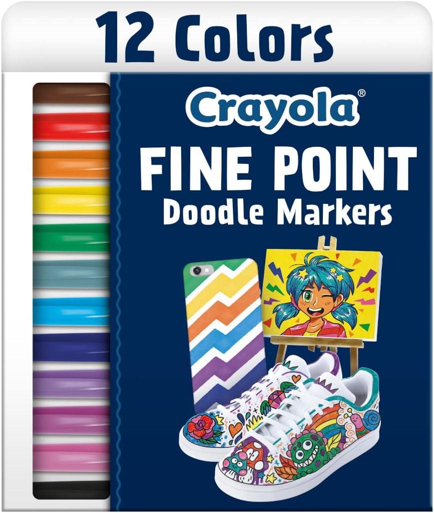 imageCrayola Dual Chisel Tip ampamp Brush Markers 12ct Markers for Adults Art Marker Set Coloring Supplies Gifts for Teens ampamp Adults1 Count Pack of 1