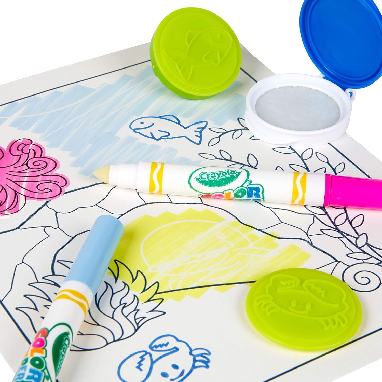imageCrayola Frozen Color Wonder Coloring Set 18 Mess Free Frozen Coloring Pages for Toddlers Frozen Toys for Kids Toddler GiftsActivity Set