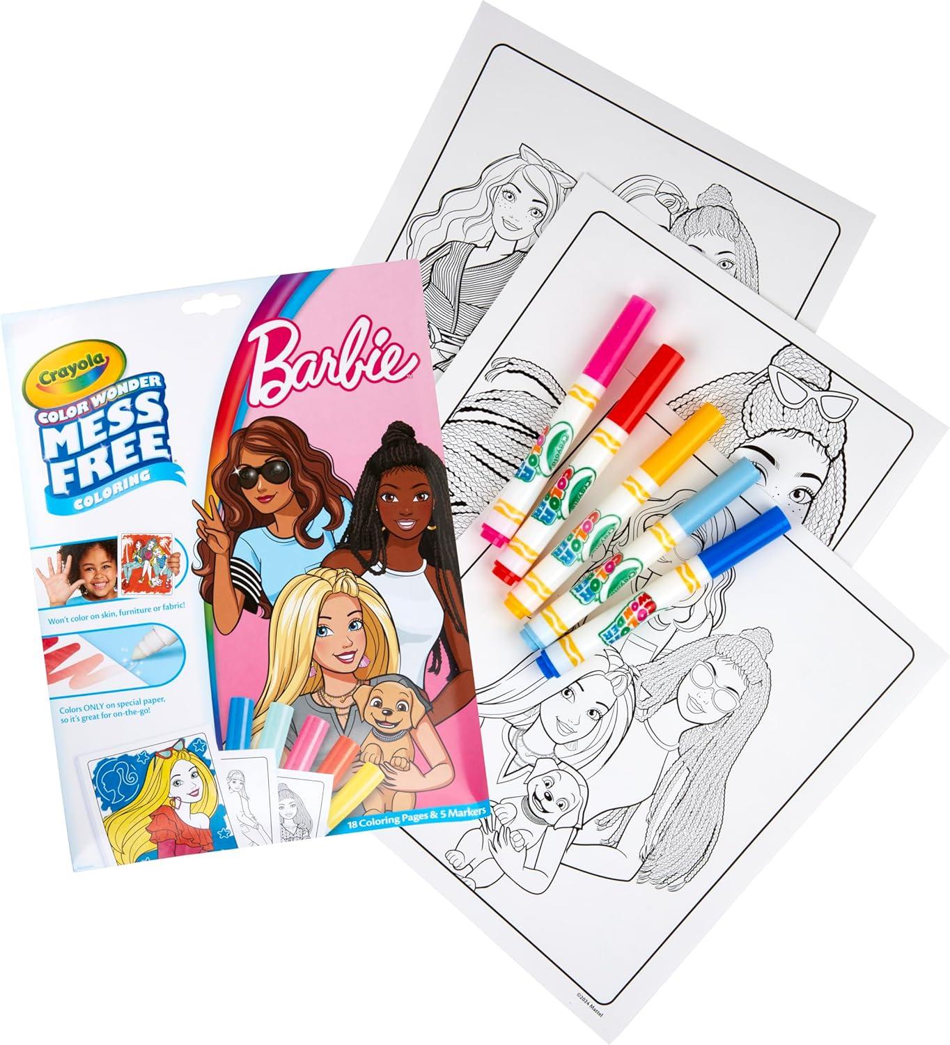 imageCrayola Frozen Color Wonder Coloring Set 18 Mess Free Frozen Coloring Pages for Toddlers Frozen Toys for Kids Toddler GiftsBarbie
