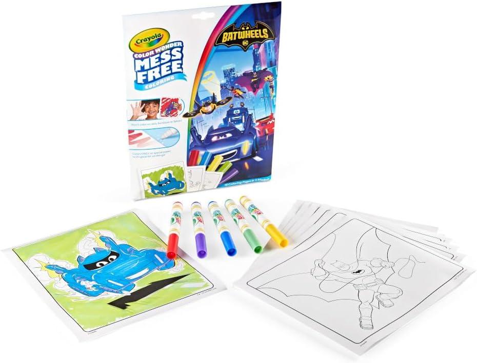 imageCrayola Frozen Color Wonder Coloring Set 18 Mess Free Frozen Coloring Pages for Toddlers Frozen Toys for Kids Toddler GiftsBat Wheels