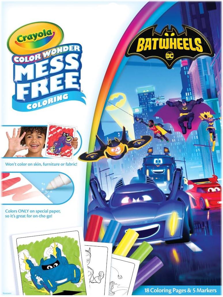 imageCrayola Frozen Color Wonder Coloring Set 18 Mess Free Frozen Coloring Pages for Toddlers Frozen Toys for Kids Toddler GiftsBat Wheels