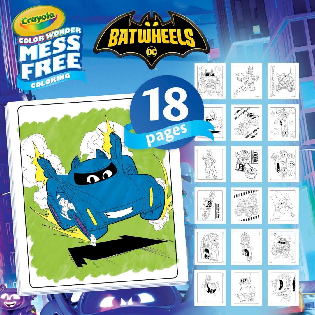 imageCrayola Frozen Color Wonder Coloring Set 18 Mess Free Frozen Coloring Pages for Toddlers Frozen Toys for Kids Toddler GiftsBat Wheels