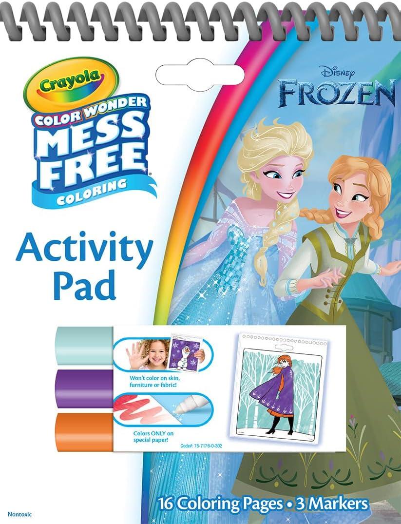 imageCrayola Frozen Color Wonder Coloring Set 18 Mess Free Frozen Coloring Pages for Toddlers Frozen Toys for Kids Toddler GiftsDisney Bundle