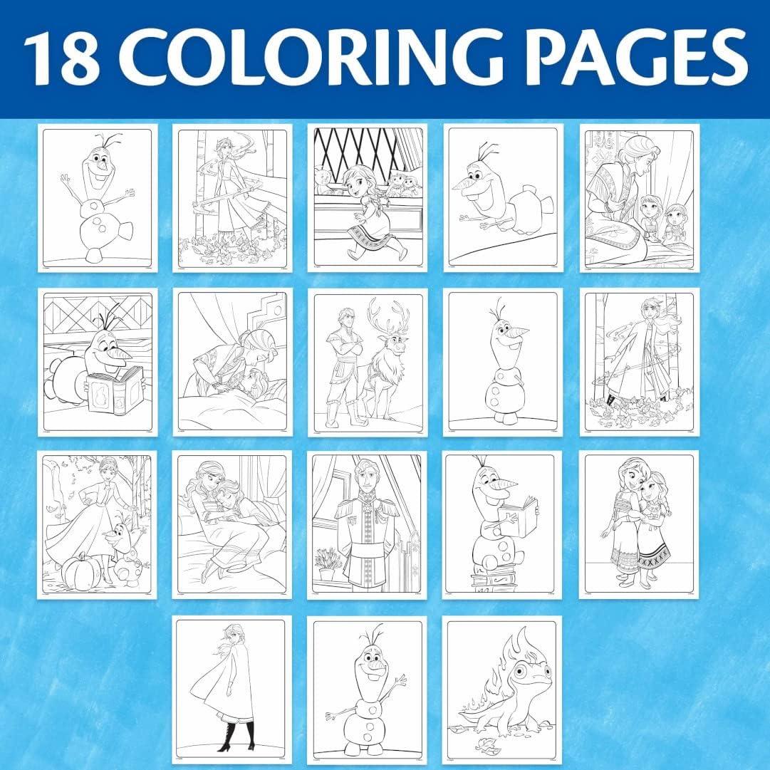imageCrayola Frozen Color Wonder Coloring Set 18 Mess Free Frozen Coloring Pages for Toddlers Frozen Toys for Kids Toddler GiftsFrozen 2