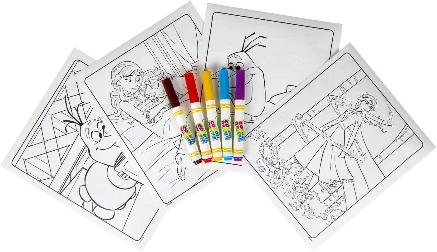 imageCrayola Frozen Color Wonder Coloring Set 18 Mess Free Frozen Coloring Pages for Toddlers Frozen Toys for Kids Toddler GiftsFrozen 2
