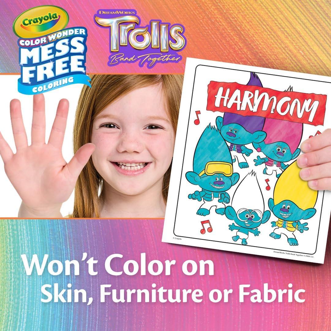 imageCrayola Frozen Color Wonder Coloring Set 18 Mess Free Frozen Coloring Pages for Toddlers Frozen Toys for Kids Toddler GiftsTrolls