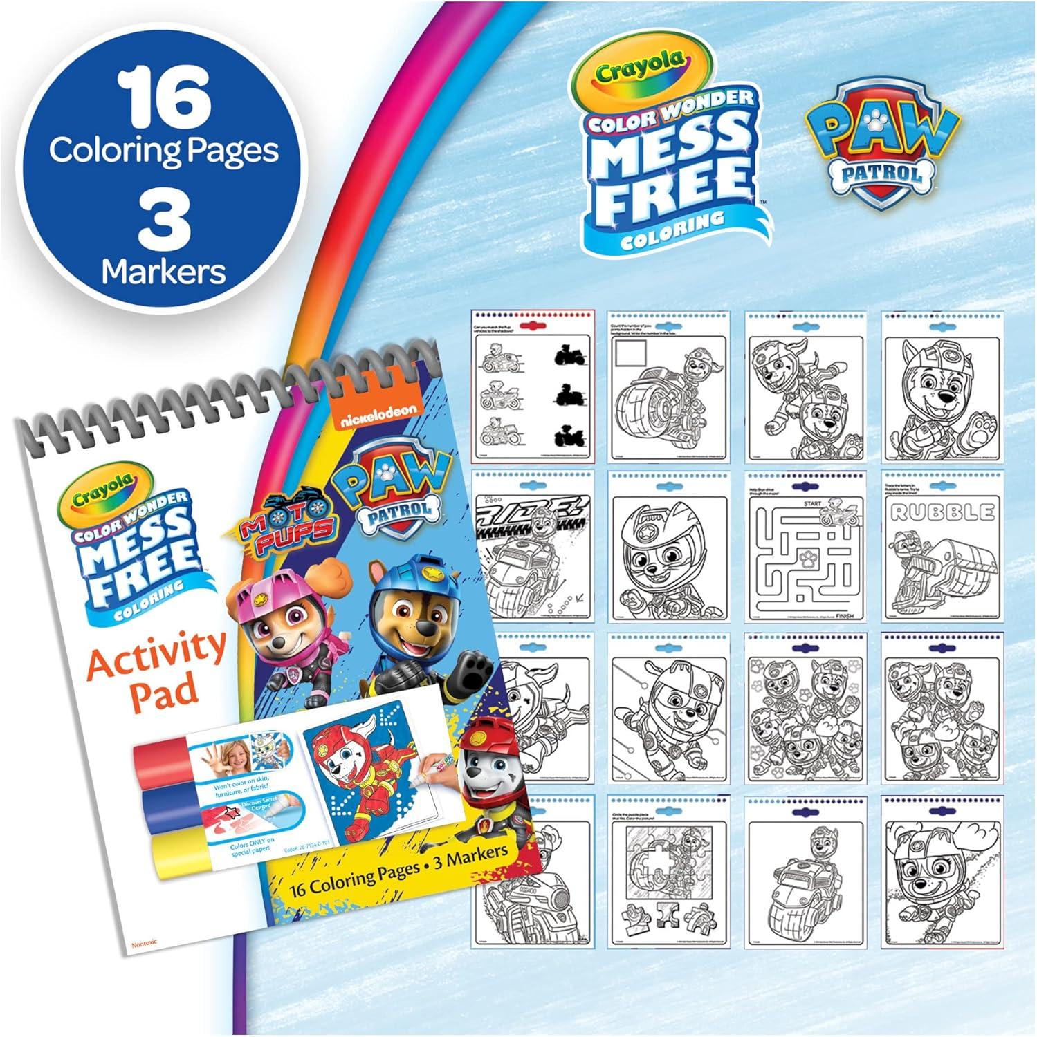 imageCrayola Nickelodeon Color Wonder Bundle 3 Pack Mess Free Coloring Set for Kids Activity Pads ampamp Markers Gifts for Toddlers 3