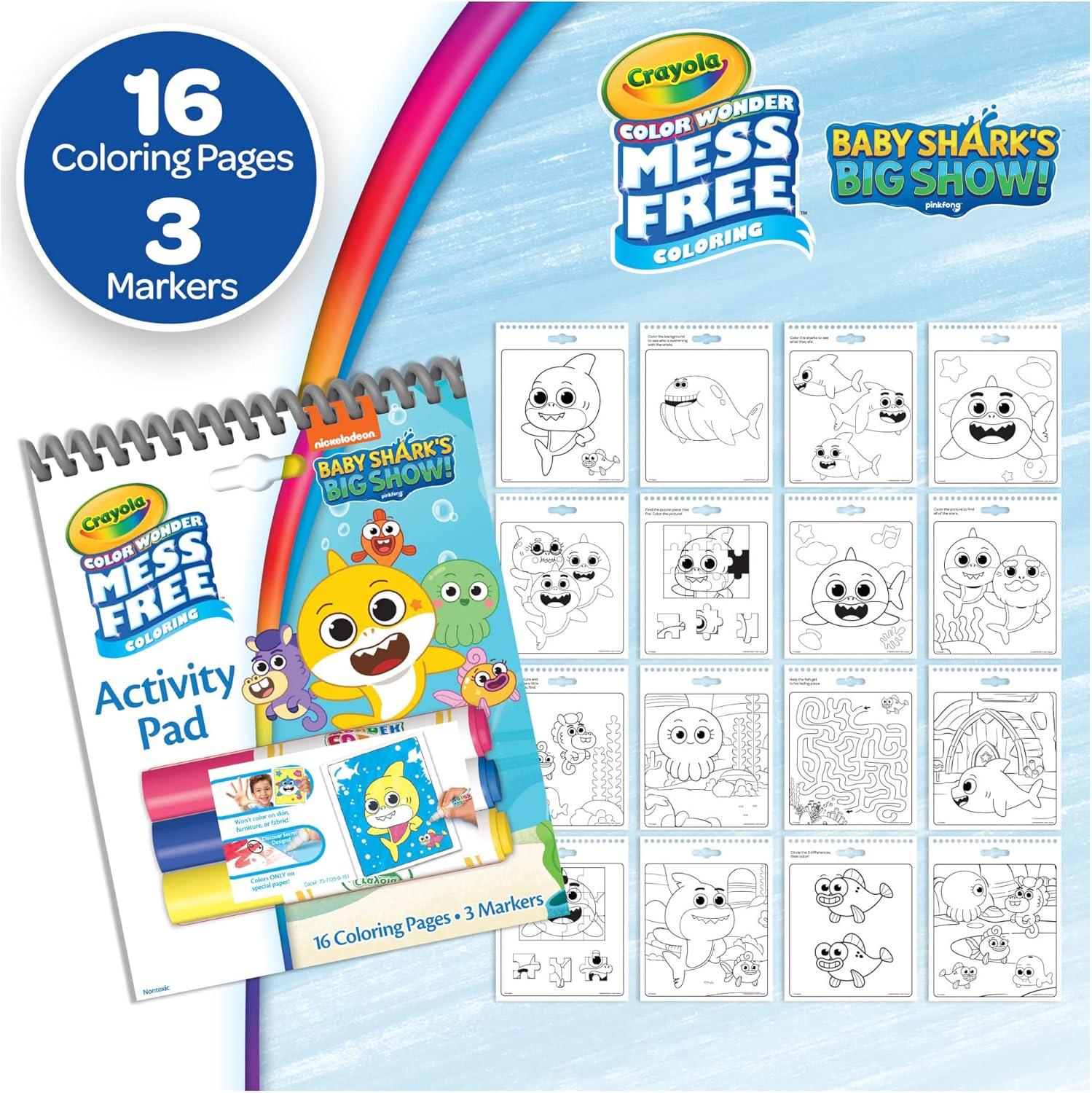 imageCrayola Nickelodeon Color Wonder Bundle 3 Pack Mess Free Coloring Set for Kids Activity Pads ampamp Markers Gifts for Toddlers 3
