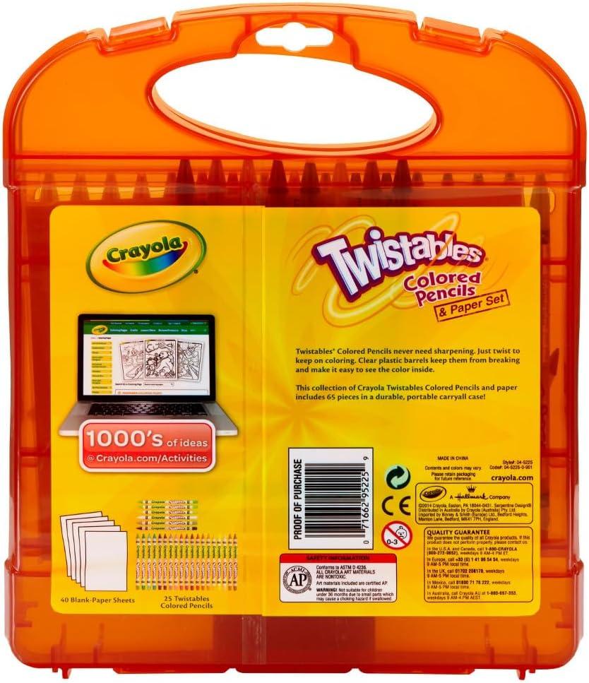 imageCrayola PipSqueaks Washable Marker Set 65ct Coloring Set Art Supplies for Kids Drawing Kit Kids Travel Activity Craft Essentials 4Twistable Colored Pencils
