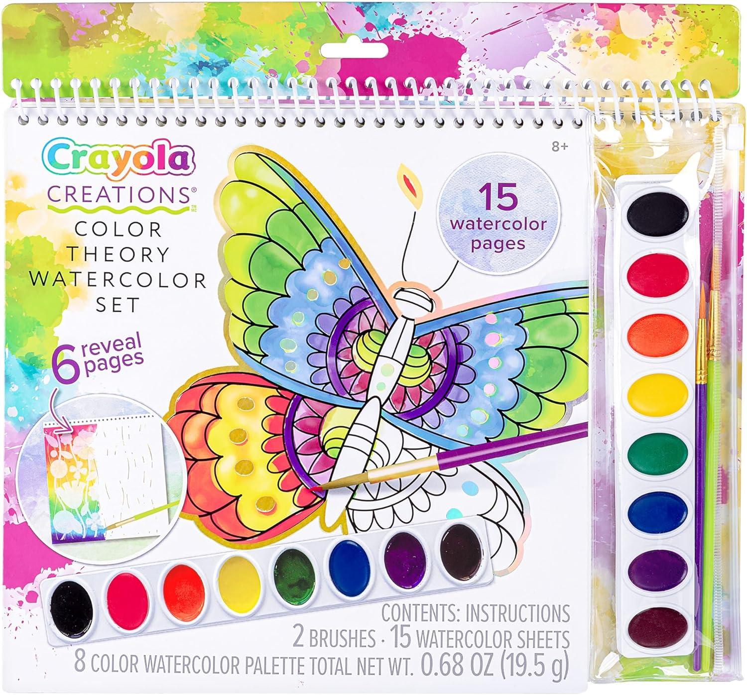 imageFashion Angels Crayola Creations Color Theory Watercolor Set Paint Set with Brushes ampamp Watercolor Sheets Ideal Arts ampamp Crafts Activity for Kids