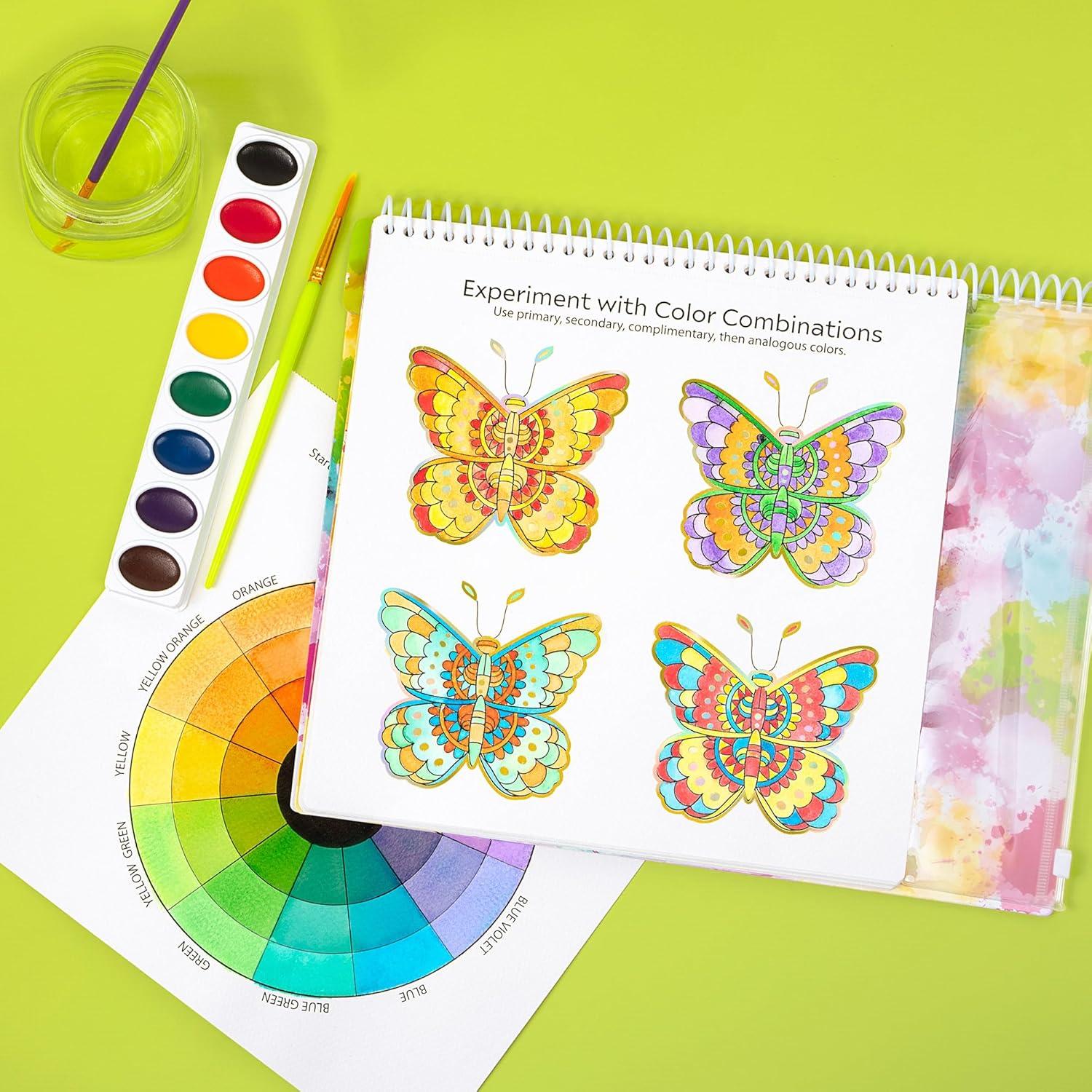 imageFashion Angels Crayola Creations Color Theory Watercolor Set Paint Set with Brushes ampamp Watercolor Sheets Ideal Arts ampamp Crafts Activity for Kids