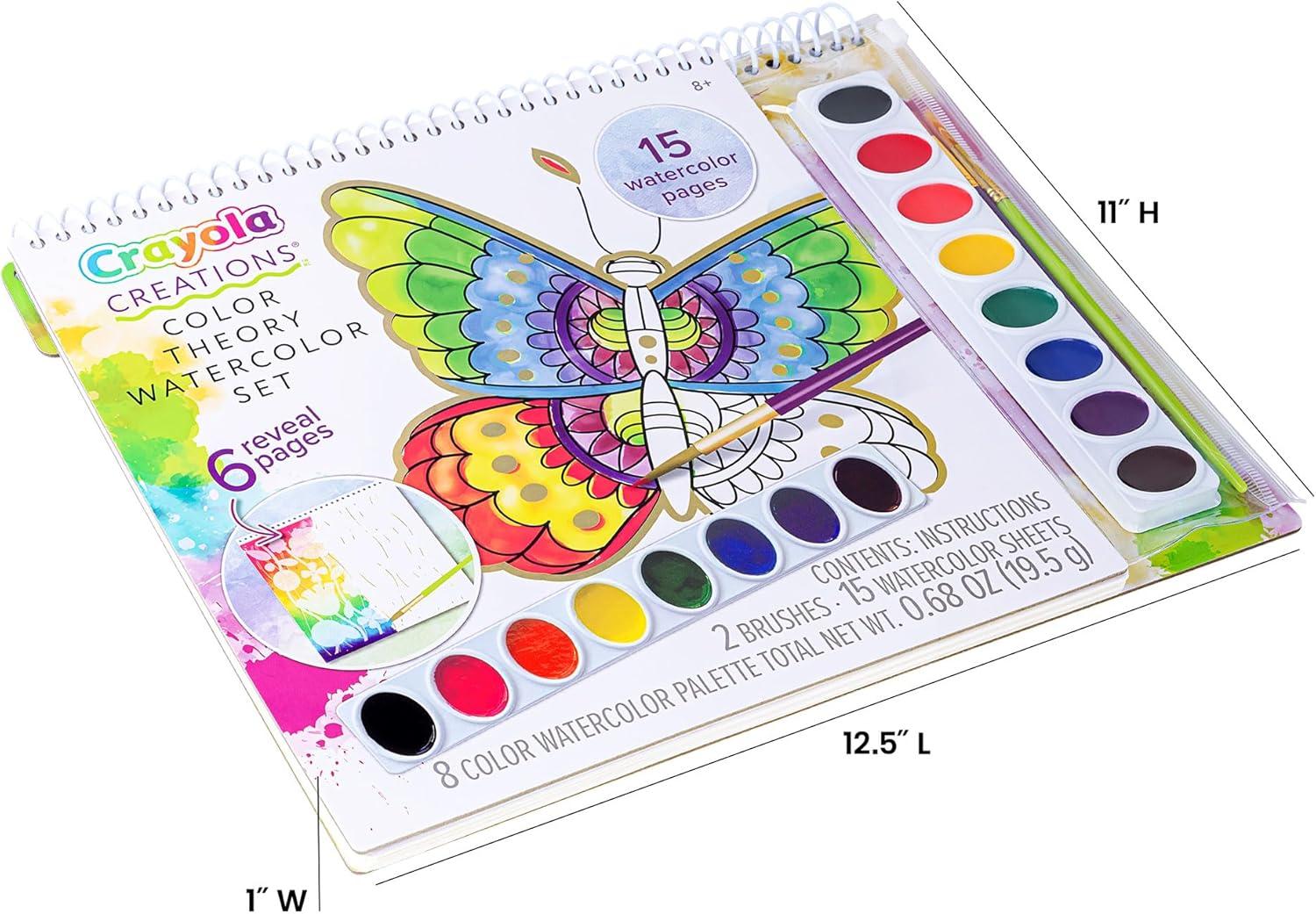 imageFashion Angels Crayola Creations Color Theory Watercolor Set Paint Set with Brushes ampamp Watercolor Sheets Ideal Arts ampamp Crafts Activity for Kids
