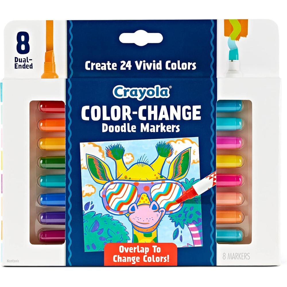 imageCrayola Dual Chisel Tip ampamp Brush Markers 12ct Markers for Adults Art Marker Set Coloring Supplies Gifts for Teens ampamp Adults1 Count Pack of 1