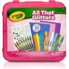 imageCrayola All That Glitters Art Case 50pcs Glitter Crayons ampamp Coloring Supplies Kids Art Set Gifts for Girls ampamp Boys Ages 5