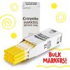 imageCrayola Broad Line Markers  Black 12ct Markers for Kids Bulk School Supplies for Teachers Nontoxic Marker Refill with Reusable BoxYellow