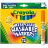 imageCrayola Broad Line Markers 12 Count Washable Markers for Kids Assorted Back to School Essentials Teacher Classrooms Must Have School Supplies 3